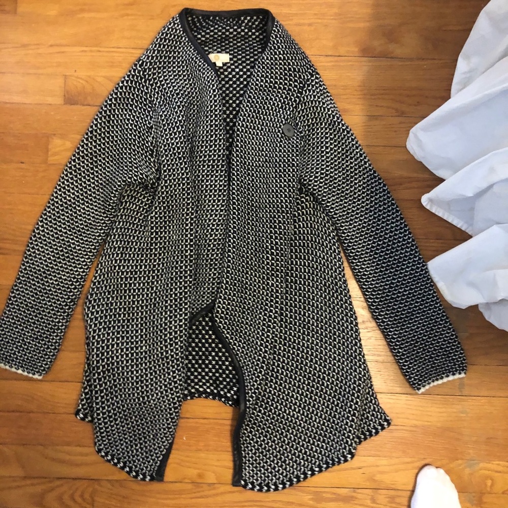 Woven Sweater Jacket